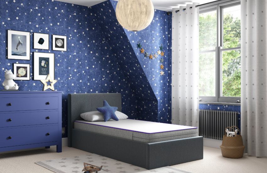 Longevity kids room wallpaper